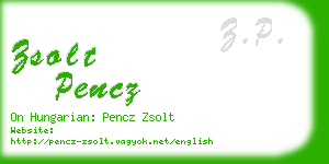 zsolt pencz business card